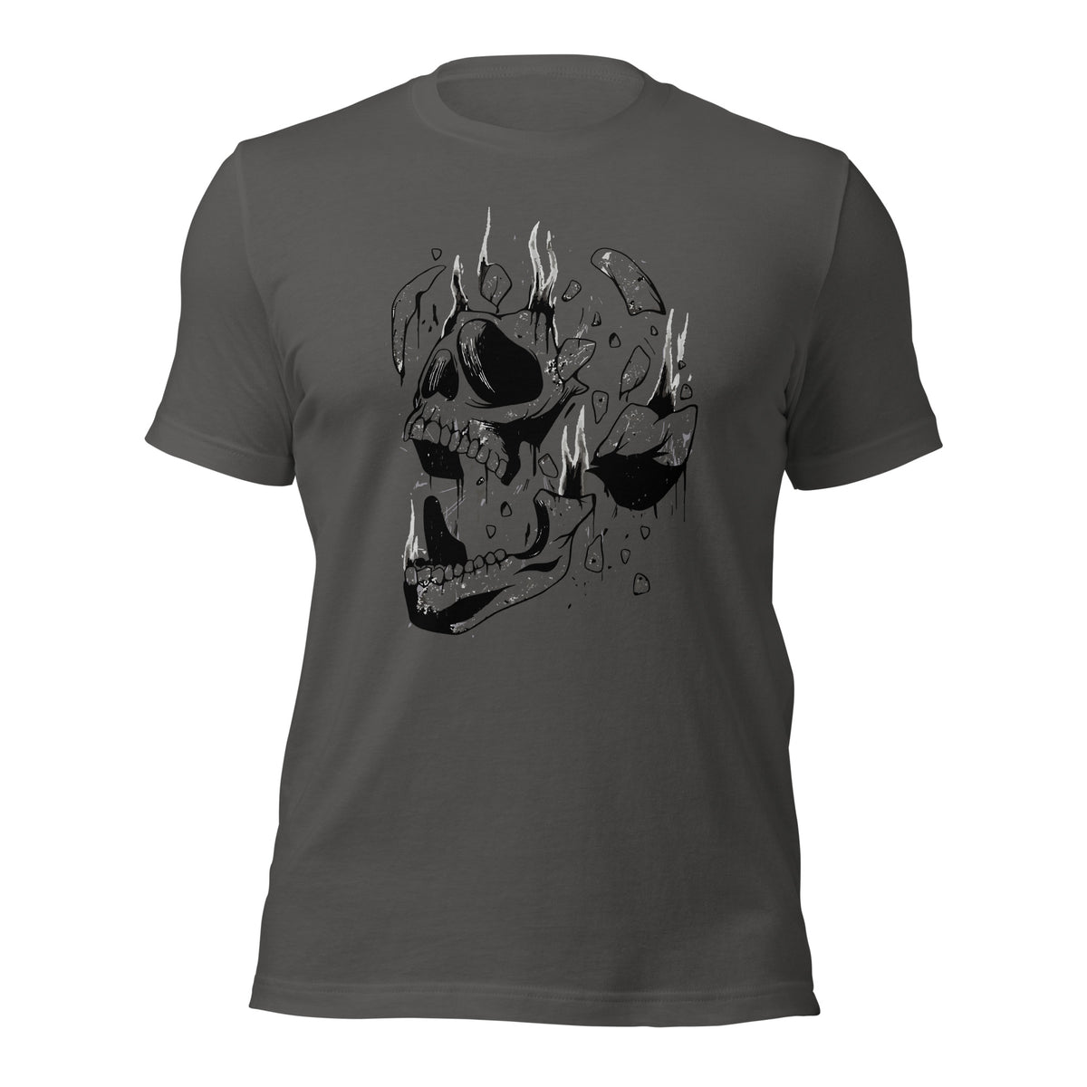 Disinergrating Skull Unisex t-shirt