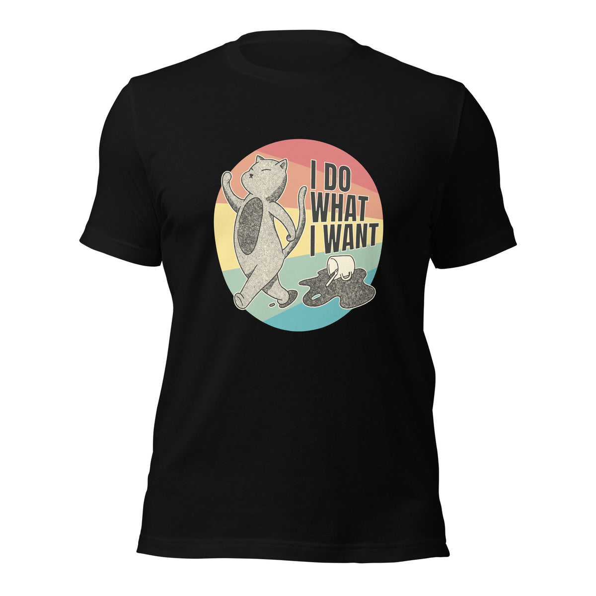 Retro Cat "I Do What I Want" Unisex t-shirt