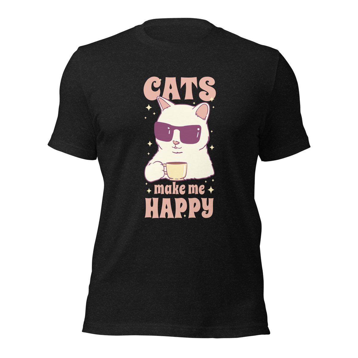 Cats Make Me Happy Unisex t-shirt